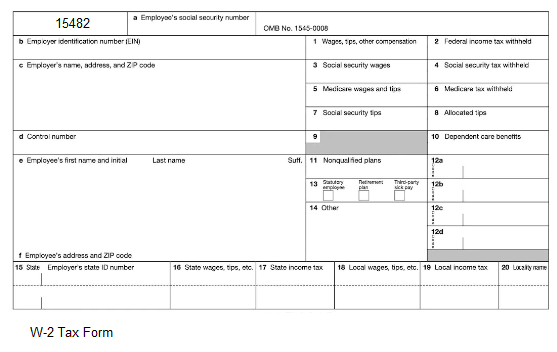 W-2 Tax Form