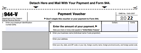 Form 944 and Make a Payment