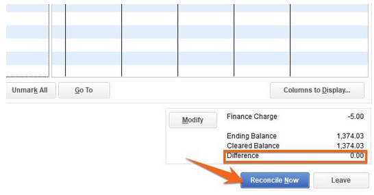 Confirm the $0 Difference